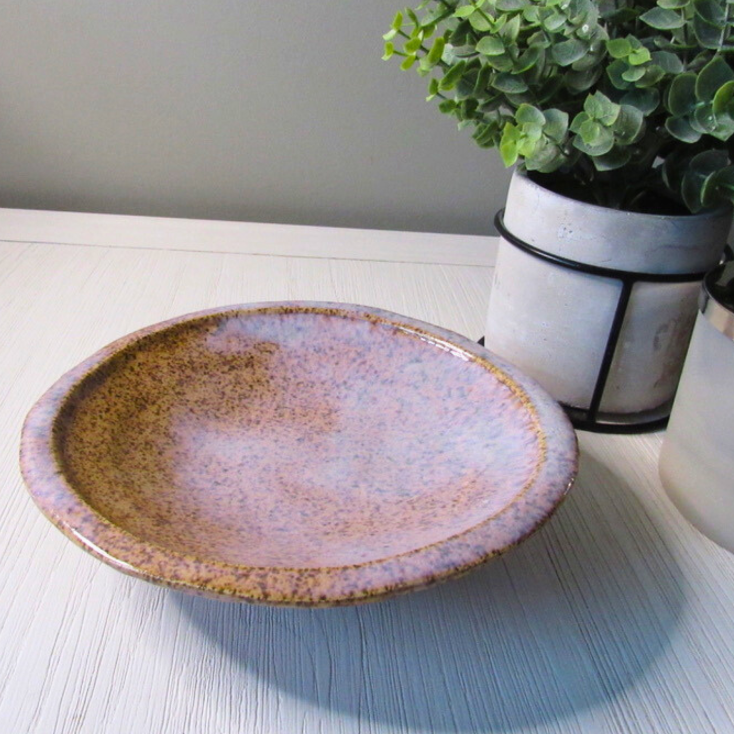 Blush Pink Large Ceramic Plate