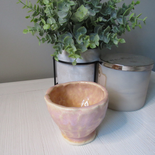 Pink Ceramic Sipper Cup