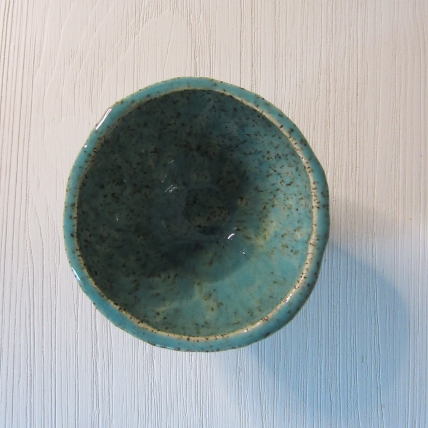 Turquoise Ceramic Sipper Cup