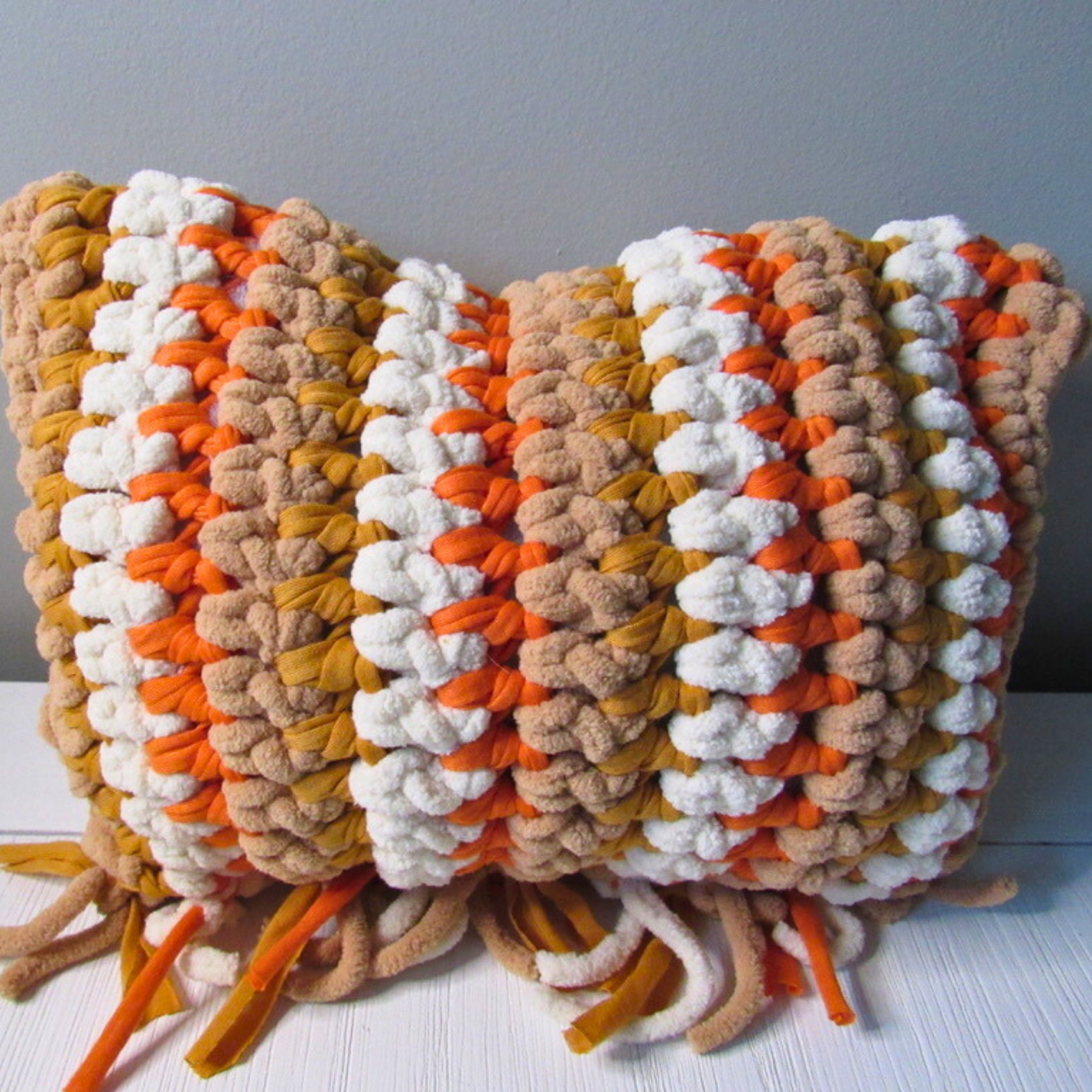 Brown Cozy Handmade Mini Pillow
