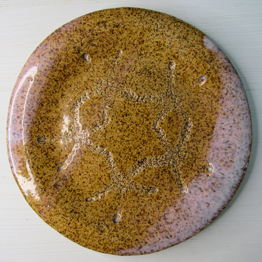 Blush Pink Sandy Ceramic Plate