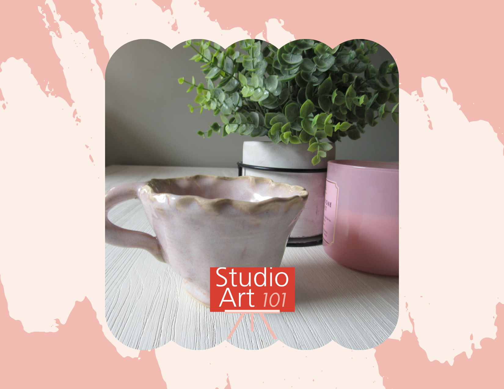 gift card with ceramic cup