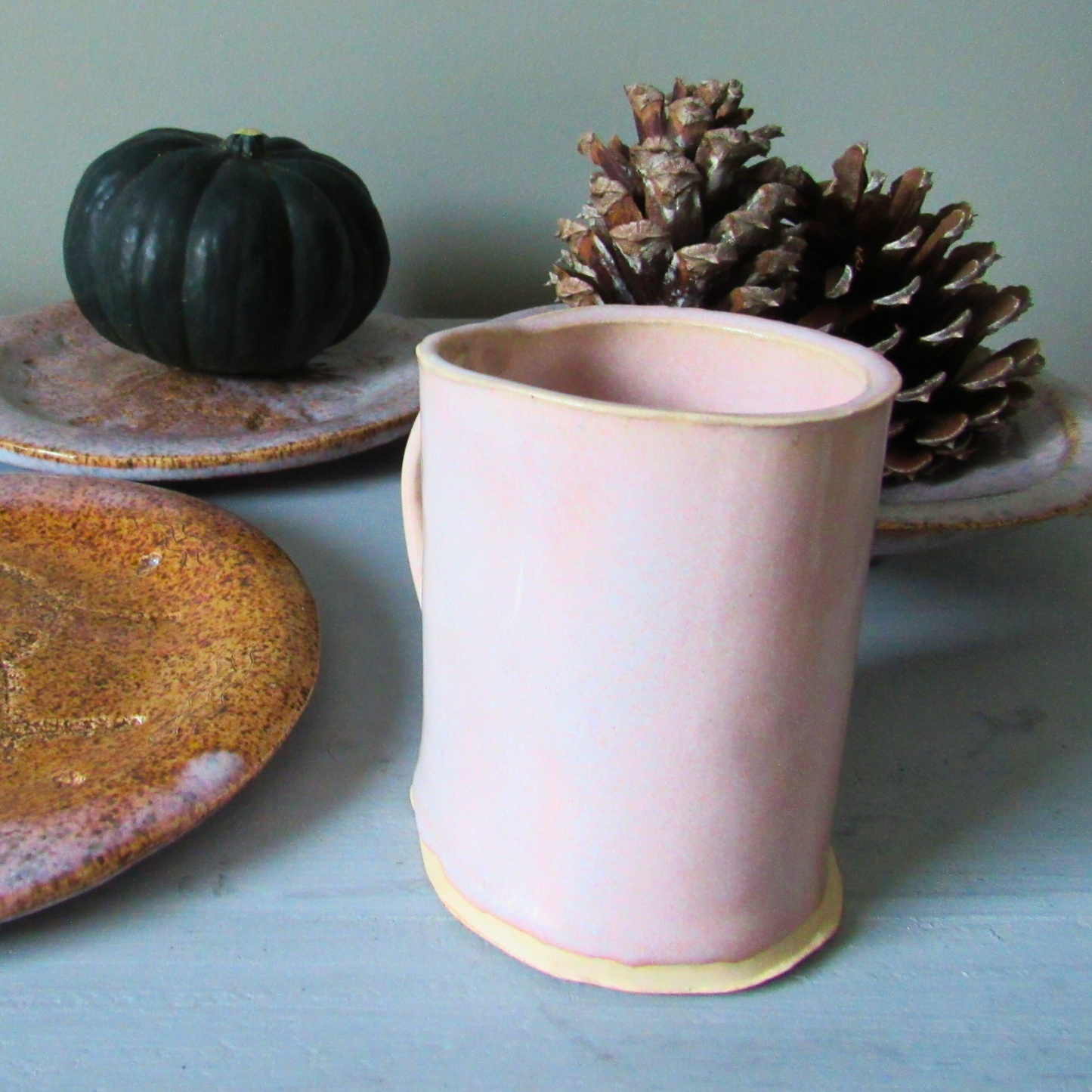 Blush Pink Mug - Handmade Pottery Mug