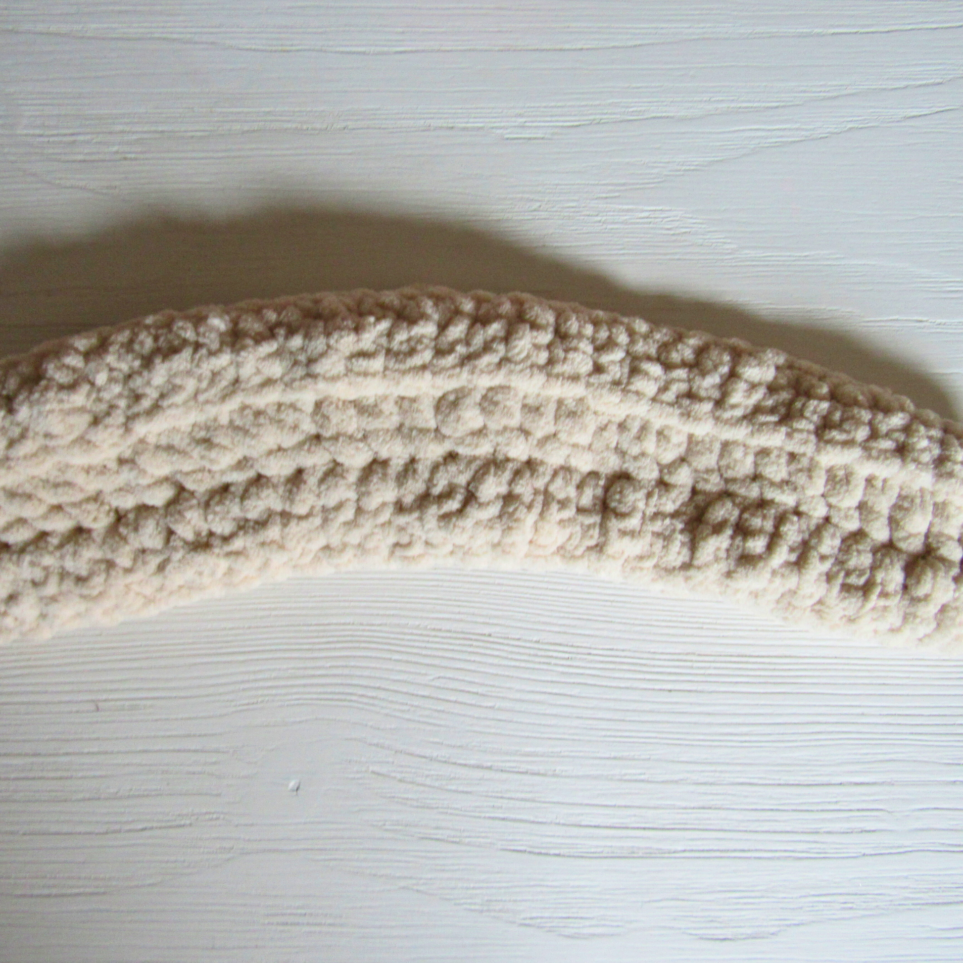 Crocheted Sleep Mask in white